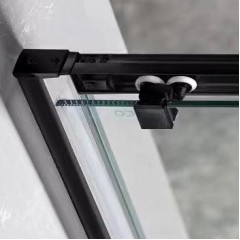 GELCO - SIGMA SIMPLY BLACK Sprchové dveře pro rohový vstup 800, čiré sklo, GS2180B GS2180B