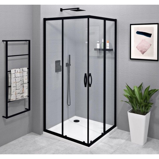 GELCO - SIGMA SIMPLY BLACK Čtvercový sprchový kout 1000x1000 čiré sklo, GS2110B-GS2110B GS2110B-GS2110B