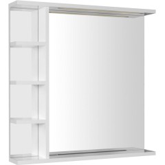 AQUALINE - KORIN STRIP zrcadlo s LED osvětlením a policemi 70x70x12cm KO360S