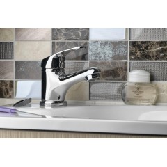 AQUALINE 35 stojánková umyvadlová baterie, ECO kartuše, chrom 52102-01