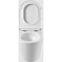 Předstěnový instalační systém s chromovým tlačítkem M1721 + WC INVENA LIMNOS /VÍROVÉ SPLACH/ WITH SOFT, včetně soft/close sedátka AM102/1120 M1721 LI1