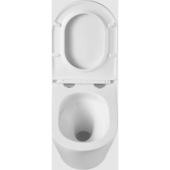 DEANTE Podomítkový rám, pro závěsné WC mísy + SLIM tlačítko chrom + WC INVENA LIMNOS /VÍROVÉ SPLACH/ WITH SOFT, včetně soft/close sedátka CST_WC01 051P LI1