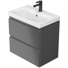 CERSANIT - SET B815 MODUO SLIM 50 ANTRACIT DSM (skříňka+umyvadlo) S801-470-DSM