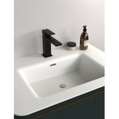SAPHO - CUBEMIX stojánková umyvadlová baterie, černá mat CM002B