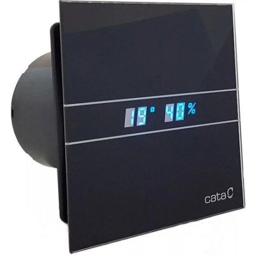 CATA - E-120 GBTH koupelnový ventilátor axiální s automatem, 6W/11W, potrubí 120, černá 00901602