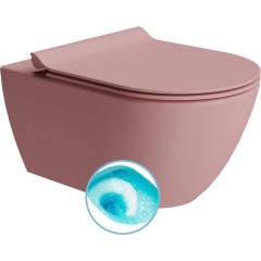 GSI - PURA závěsná WC mísa, Swirlflush, 36x55cm, blush dual-mat 881524