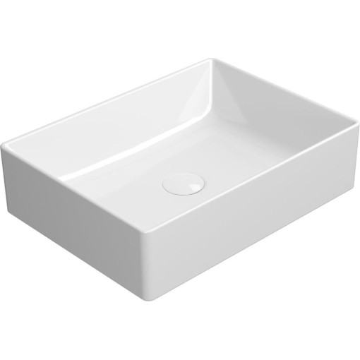 GSI - KUBE X keramické umyvadlo na desku, 50x37cm, bílá ExtraGlaze 942911