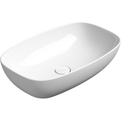 GSI - NUBES keramické umyvadlo na desku 60x38cm, bílá ExtraGlaze 978311