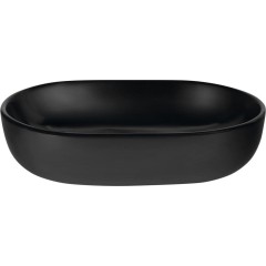 SAPHO - CALEO keramické umyvadlo na desku, 60x42cm, černá mat CA590B