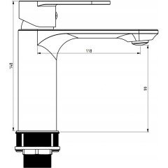 MEXEN - Milo umyvadlová baterie chrom 71300-00