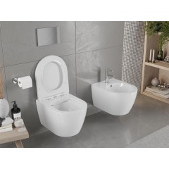 MEXEN - Carmen Závěsná WC mísa bez sedátka, bílá 3388XX00