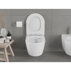 MEXEN - Carmen Závěsná WC mísa bez sedátka, bílá 3388XX00