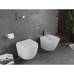 MEXEN - Lena Závěsná WC mísa včetně sedátka, duroplast, bílá 30220200