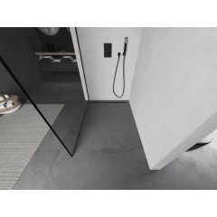 MEXEN - KIOTO Sprchová zástěna WALK-IN 60x200 cm 8 mm, černá, černý profil 800-060-101-70-70
