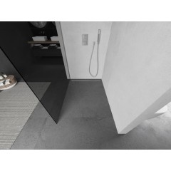 MEXEN - KIOTO Sprchová zástěna WALK-IN 100x200 cm 8 mm, chrom, kouřové sklo 800-100-101-01-40