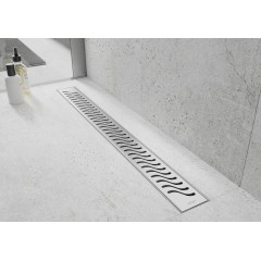 MEXEN - Flat 360 M09 podlahový žlab 80 cm otočný nerez 1028080-40
