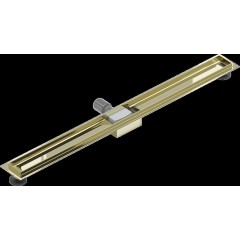 MEXEN - Flat odtokový žlab bez roštu 90 cm zlata 1515090