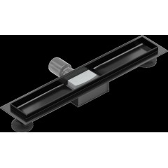 MEXEN - Flat odtokový žlab bez roštu 60 cm černá 1715060