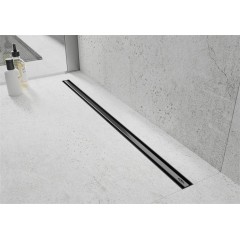 MEXEN - Flat 360 Slim podlahový žlab 90 cm otočný černá 1741090