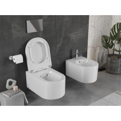 MEXEN - Sofia Závěsná WC mísa včetně sedátka, bílá 30798000