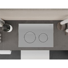 MEXEN - Fenix07xs tlačítko lesklý chrom flush 600701
