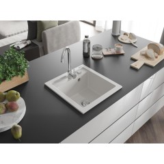 MEXEN - Vito granitový dřez 1 520x490 mm, bílá 6503521000-20