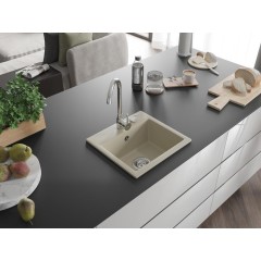 MEXEN - Milo granitový, kuchyňský dřez 1 435x410 mm, béžová 6505441000-69