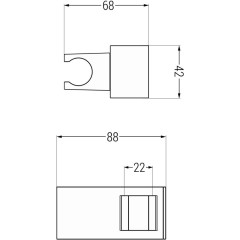 MEXEN - držák sprchy chrom 79355-00