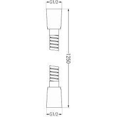 MEXEN - Sprchová hadice 125, zlato 79435-50
