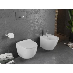 MEXEN - Lena Závěsná WC mísa včetně sedátka s slow-slim, duroplast, bílá 30224000