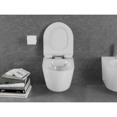 MEXEN - Lena Závěsná WC mísa včetně sedátka s slow-slim, duroplast, bílá 30224000