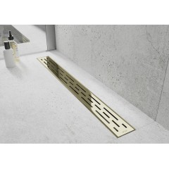 MEXEN - Flat M01 odtokový žlab 90 cm zlatý 1520090-15