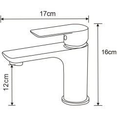 MEXEN - Alfa umyvadlová baterie, chrom 745700-00