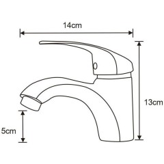 MEXEN - Fabia umyvadlová baterie, chrom 746500-00