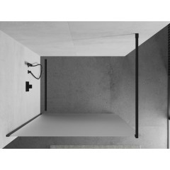 MEXEN - KIOTO Sprchová zástěna WALK-IN 70x200 cm 8 mm, černá, matné sklo 800-070-101-70-30