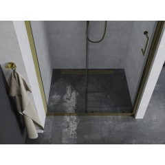 MEXEN - Apia posuvné sprchové dveře 125, transparent, zlaté 845-125-000-50-00