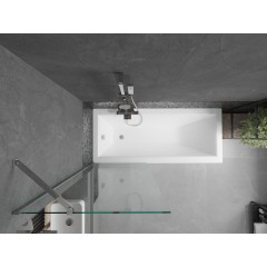 MEXEN - Next vanová zástěna FIX 70x150, transparent, chrom 895-070-000-00-00-01