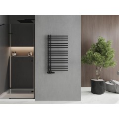MEXEN - Neptun otopný žebřík/radiátor 900 x 500 mm, 369 W,černá W101-0900-500-00-70