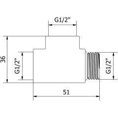MEXEN - T-kus pro elektrické topení, černá W906-000-70