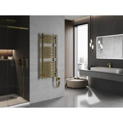 MEXEN - Ares radiátor + topná tyč 1200 x 500 mm, 600 W, zlatá W102-1200-500-2600-50