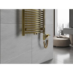 MEXEN - Ares radiátor + topná tyč 1200 x 500 mm, 600 W, zlatá W102-1200-500-2600-50