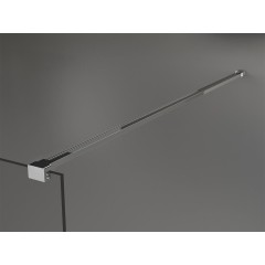 MEXEN - KIOTO Sprchová zástěna WALK-IN 120x200 cm 8 mm, chrom, Transparent/matné sklo 800-120-101-01-35