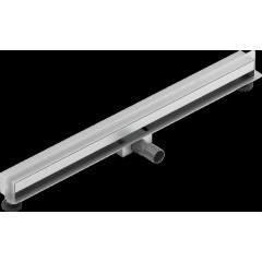 MEXEN - Flat žlab ke stěně 2v1 stěna 80 cm nerez 1030080