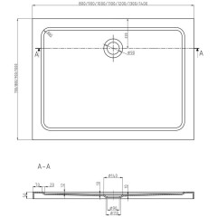 MEXEN - Sprchová vanička obdélníková 120x70, bílá 40107012