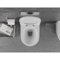 MEXEN - Lena Závěsná WC mísa včetně sedátka s slow-slim, duroplast, bílá 30224000
