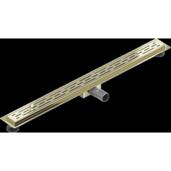MEXEN - Flat M01 odtokový žlab 90 cm zlatý 1520090-15