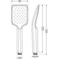 MEXEN - Uno DR62 sprchová sestava podomítková, černá 71435DR62-70