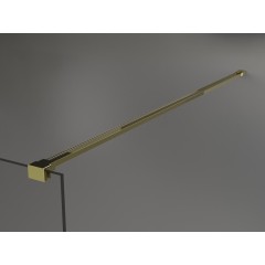 MEXEN - KIOTO Sprchová zástěna WALK-IN 80x200 cm 8 mm, zlatá, matné sklo 800-080-101-50-30