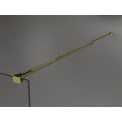 MEXEN - KIOTO Sprchová zástěna WALK-IN 090x200 cm 8 mm, zlatá, Transparent/matné sklo 800-090-101-50-35