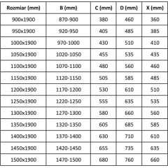 MEXEN - Apia posuvné sprchové dveře 105, transparent, zlaté 845-105-000-50-00